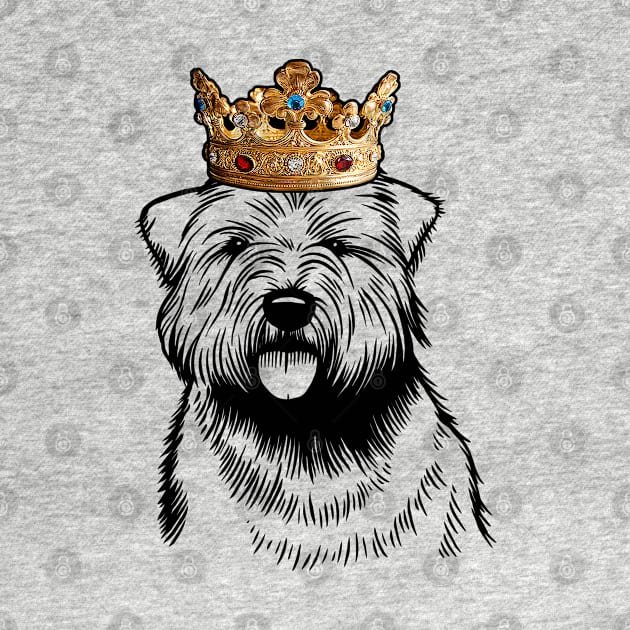 Glen of Imaal Terrier Dog King Queen Wearing Crown by millersye